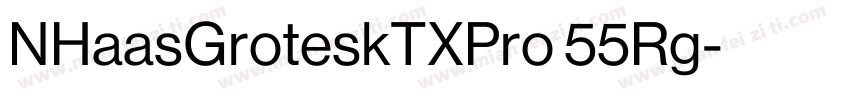 NHaasGroteskTXPro 55Rg字体转换